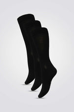 SRIGAMISH - שלישיית גרבי במבוק שחורות לגבר - MASHBIR//365