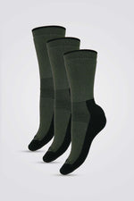 COOL 32 - שלישיית גרבי צמר יוניסקס ירוקות - MASHBIR//365