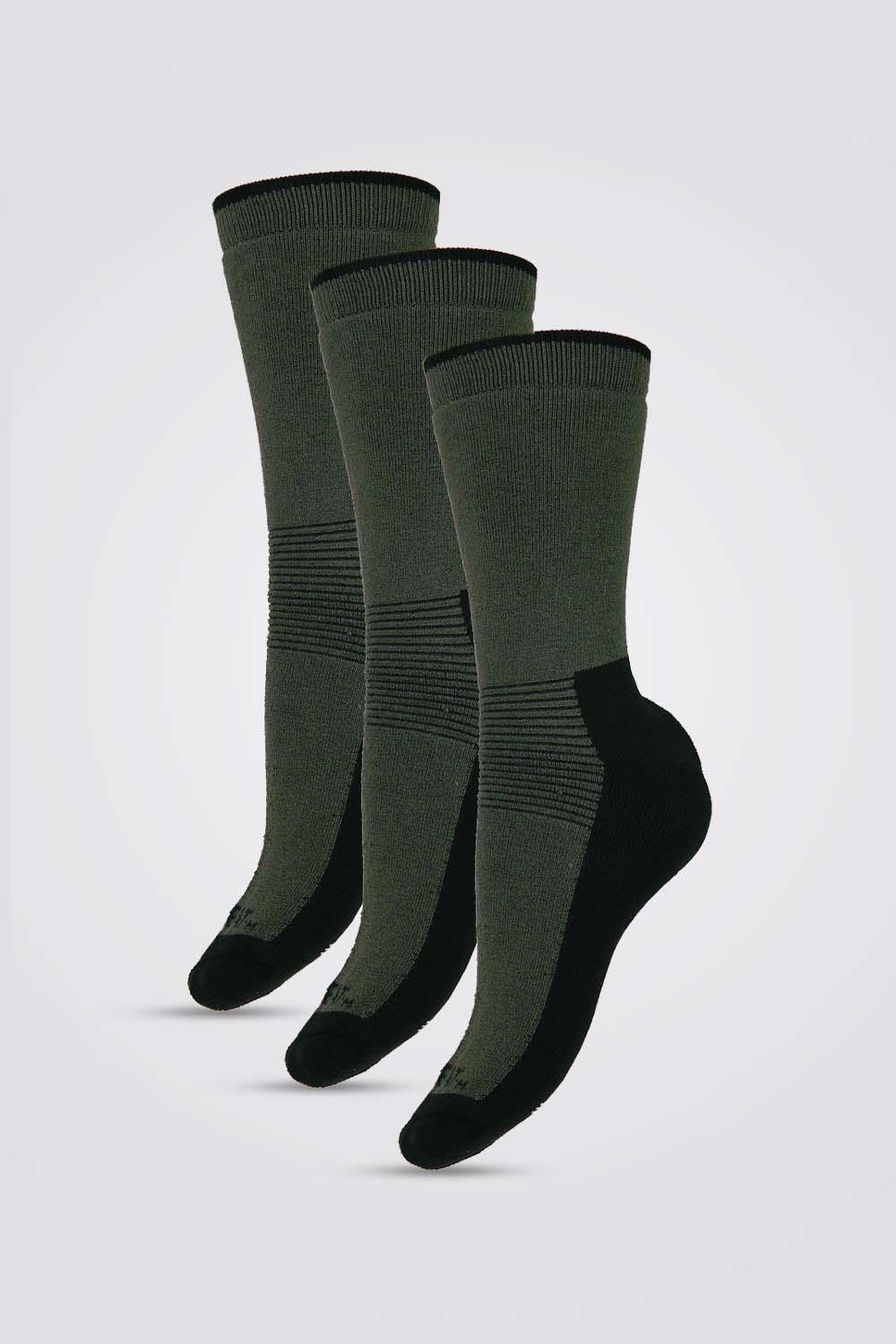 COOL 32 - שלישיית גרבי צמר יוניסקס ירוקות - MASHBIR//365