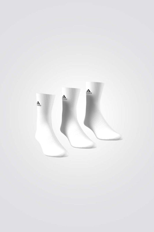 ADIDAS - שלישיית גרבי ספורט גבוהות בצבע לבן - MASHBIR//365