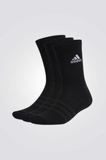 ADIDAS - שלישיית גרבי ספורט גבוהות בצבע שחור - MASHBIR//365