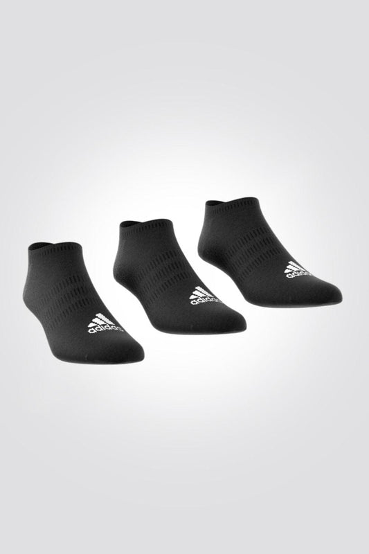 ADIDAS - שלישיית גרבי ספורט נמוכות בצבע שחור - MASHBIR//365