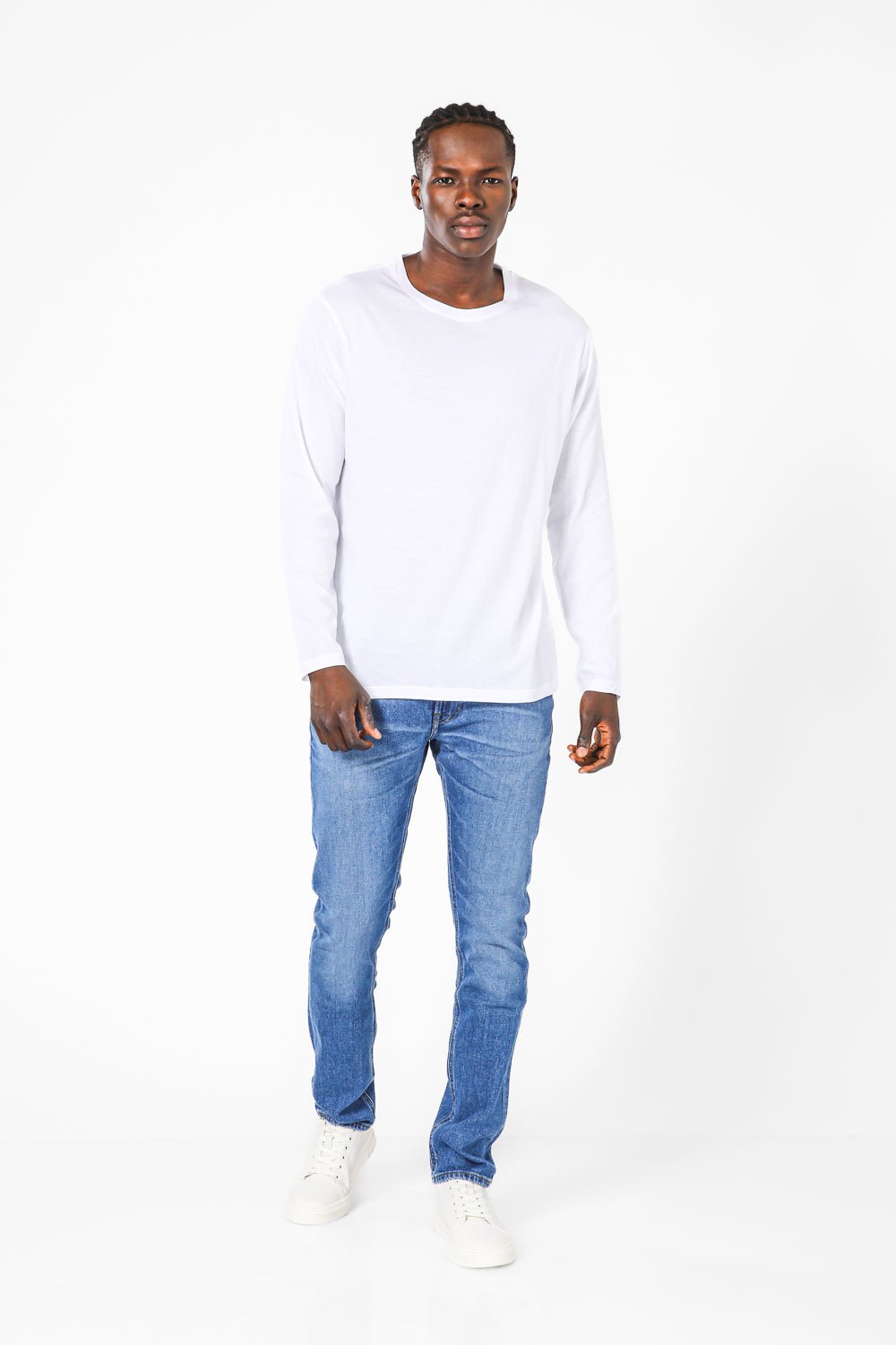 COOL 32 - שלישיית גופיות כותנה לגבר בצבע לבן - MASHBIR//365