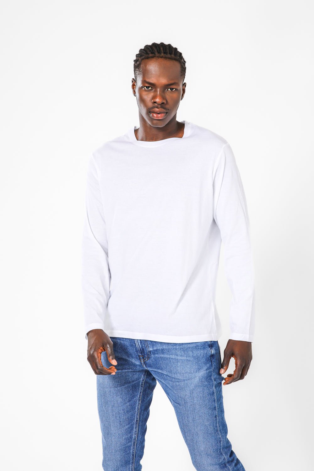 COOL 32 - שלישיית גופיות כותנה לגבר בצבע לבן - MASHBIR//365