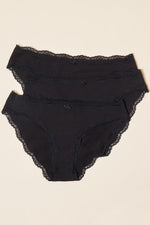 ETAM - שלישיית תחתוני מיני JIM בצבע שחור - MASHBIR//365