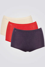 SLOGGI - שלישיית תחתונים Basic+ Maxi C3P Holiday בצבעים שונים - MASHBIR//365