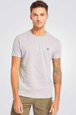 TIMBERLAND - שלישיית חולצות בייסיק SLIM FIT בצבע אפור לבן ושחור - MASHBIR//365