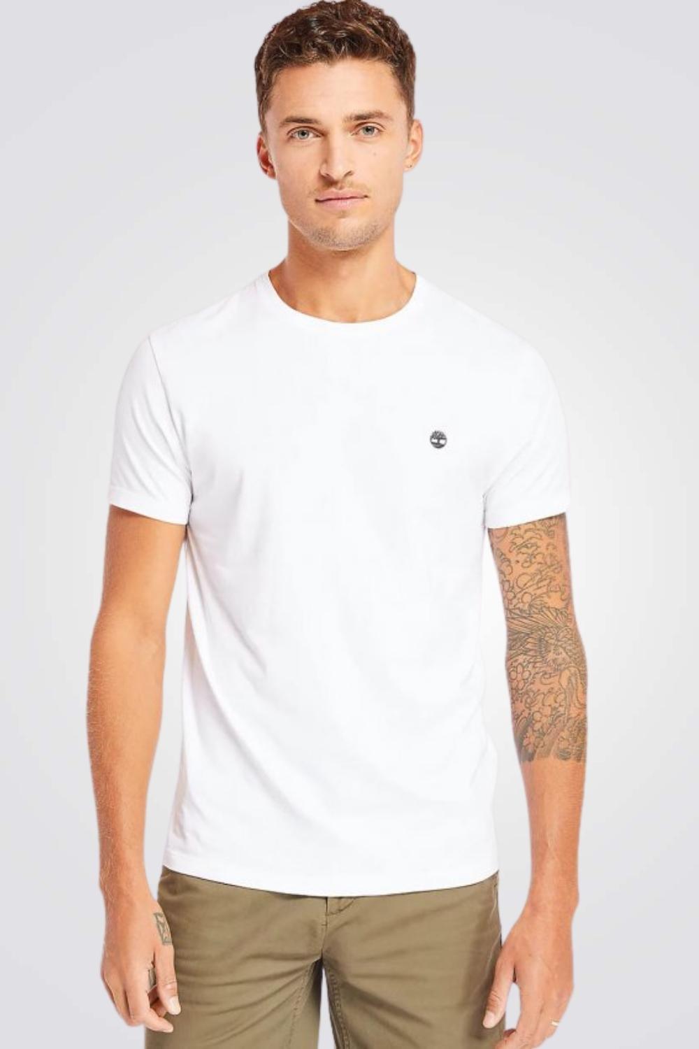 TIMBERLAND - שלישיית חולצות בייסיק SLIM FIT בצבע אפור לבן ושחור - MASHBIR//365