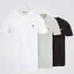 TIMBERLAND - שלישיית חולצות בייסיק SLIM FIT בצבע אפור לבן ושחור - MASHBIR//365 - 1
