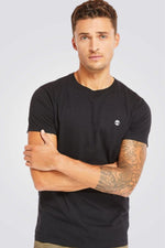 TIMBERLAND - שלישיית חולצות בייסיק SLIM FIT בצבע אפור לבן ושחור - MASHBIR//365