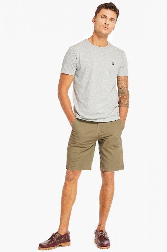 TIMBERLAND - שלישיית חולצות בייסיק SLIM FIT בצבע אפור לבן ושחור - MASHBIR//365