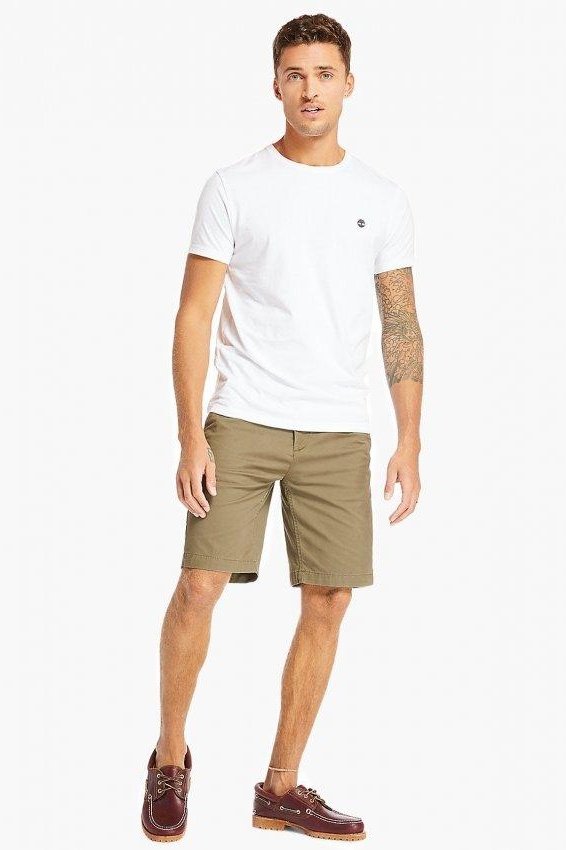 TIMBERLAND - שלישיית חולצות בייסיק SLIM FIT בצבע אפור לבן ושחור - MASHBIR//365