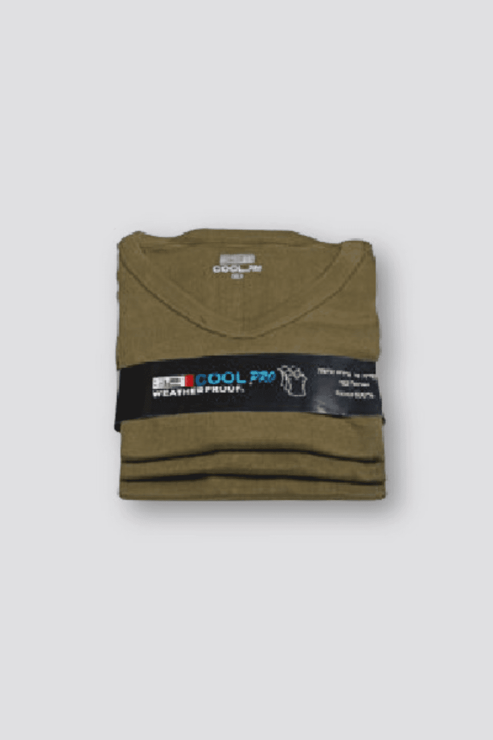 COOL 32 - שלישיית חולצות טי לנשים צווארון וי בצבע זית - MASHBIR//365