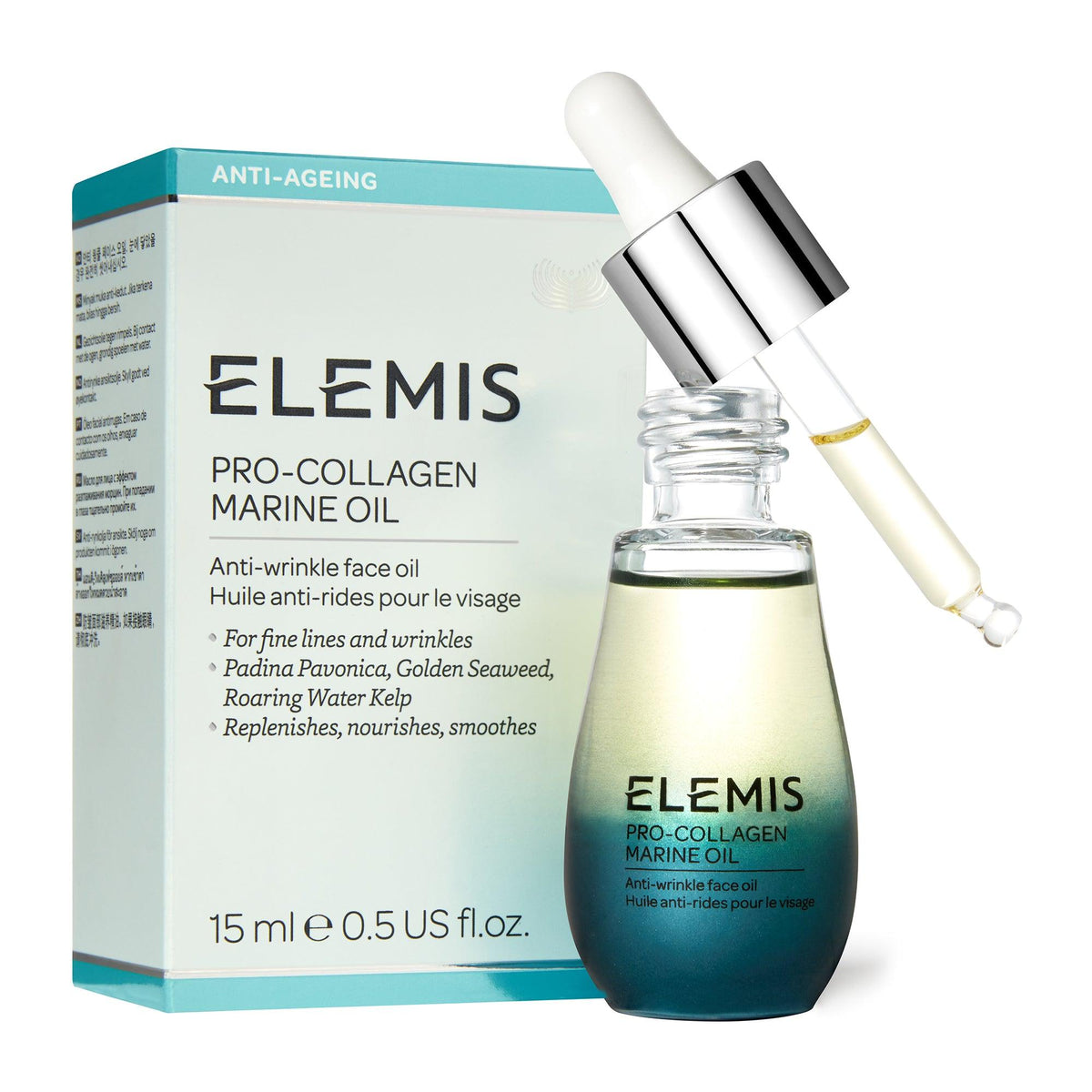 ELEMIS - שמן אנטי אייג'ינג לפנים 15 מ"ל Pro-Collagen Marine - MASHBIR//365