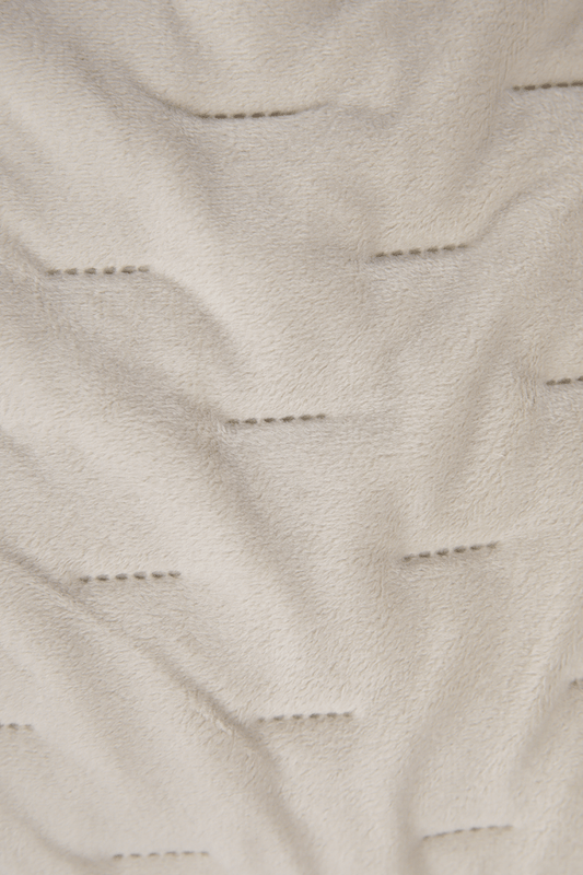 KENNETH COLE - שמיכה קטיפתית 220/240 בצבע בז' - MASHBIR//365