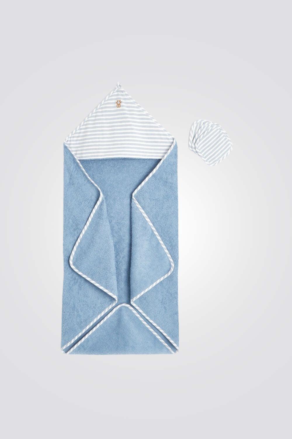 OBAIBI - שכמיית רחצה בצבע תכלת לתינוקות - MASHBIR//365