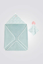 OBAIBI - שכמיית רחצה בצבע טורקיז לתינוקות - MASHBIR//365