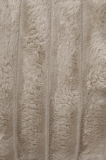 KENNETH COLE - שמיכת פליז פסים יחיד 150/200 ס"מ בצבע אבן - MASHBIR//365