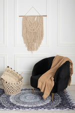 ASHRAM - שמיכת קיץ פיקה בצבע בז' - MASHBIR//365