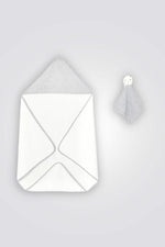 OBAIBI - שמיכת מגבת חתול לתינוקות בצבע לבן - MASHBIR//365