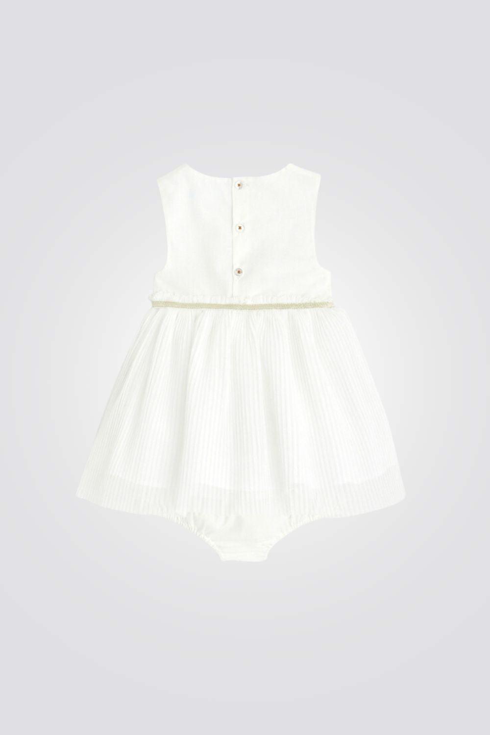 OBAIBI - שמלה אלגנטית לתינוקות בצבע לבן - MASHBIR//365