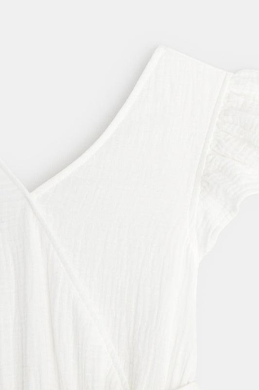 OKAIDI - שמלה בצבע לבן לילדות - MASHBIR//365