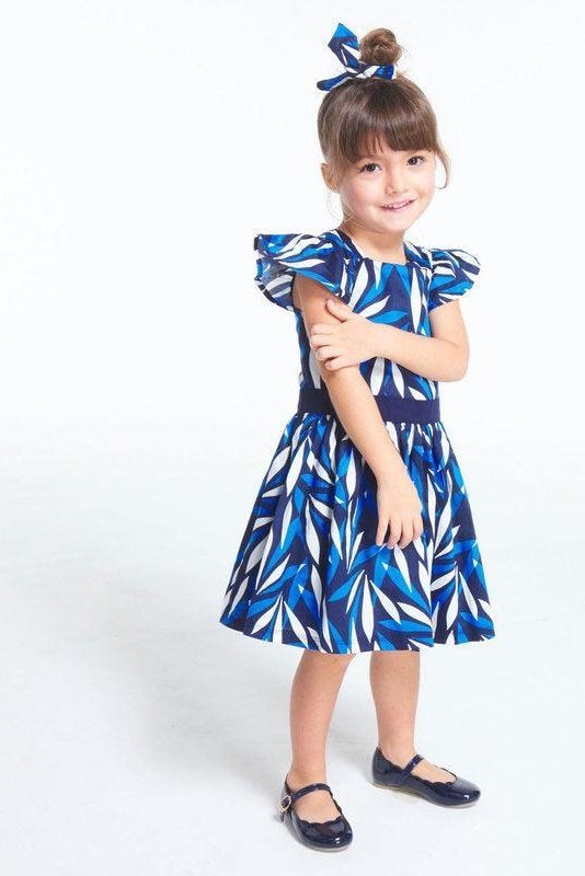 OKAIDI - שמלה בצבע כחול לילדות - MASHBIR//365