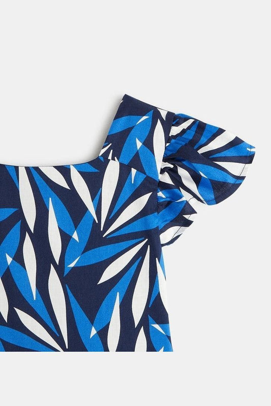 OKAIDI - שמלה בצבע כחול לילדות - MASHBIR//365