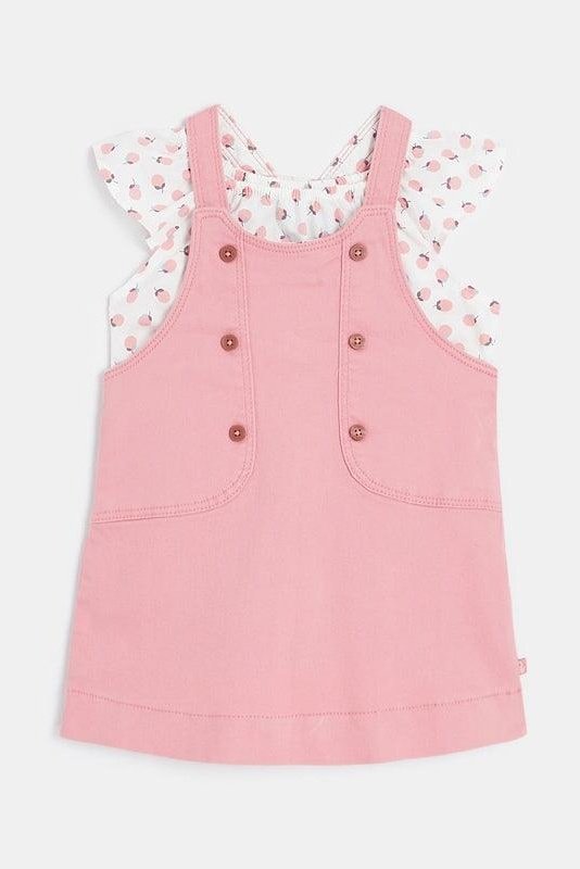 OBAIBI - שמלה ENSEMBLE בצבע ורוד לתינוקות - MASHBIR//365