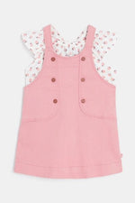 OBAIBI - שמלה ENSEMBLE בצבע ורוד לתינוקות - MASHBIR//365