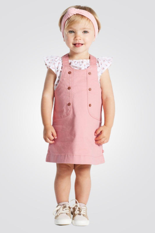 OBAIBI - שמלה ENSEMBLE בצבע ורוד לתינוקות - MASHBIR//365
