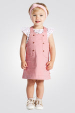 OBAIBI - שמלה ENSEMBLE בצבע ורוד לתינוקות - MASHBIR//365