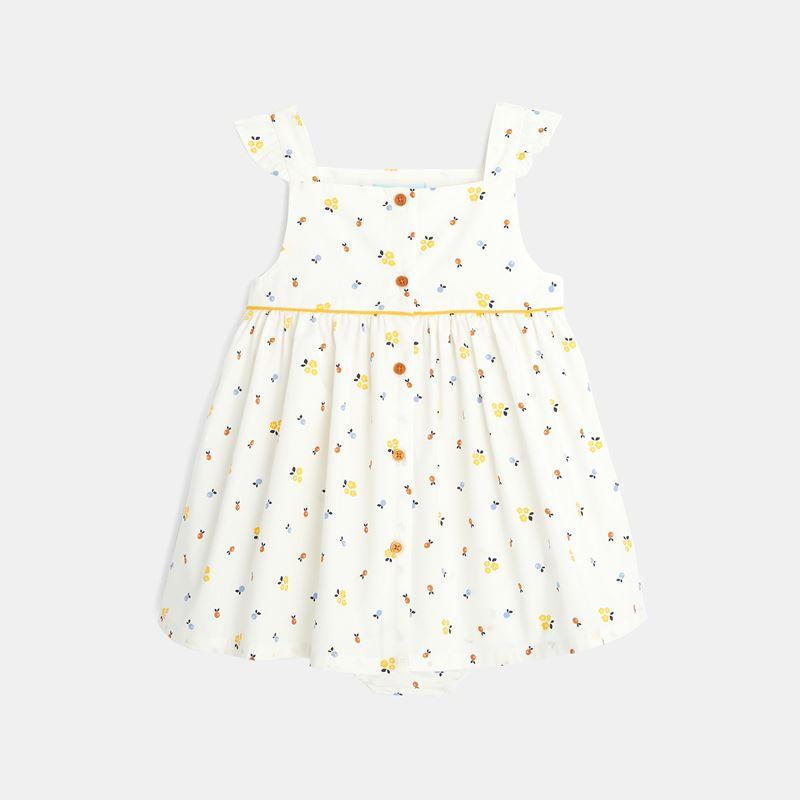 OBAIBI - שמלה פרחונית בצבע לבן לתינוקות - MASHBIR//365