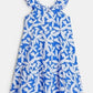 OKAIDI - שמלה פרחונית בצבע כחול לילדות - MASHBIR//365 - 3