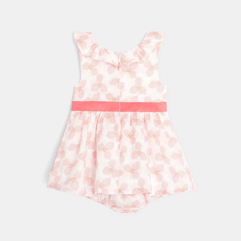 OBAIBI - שמלה פרחונית בצבע ורוד לתינוקות - MASHBIR//365