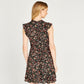 APRICOT - שמלה פרחונית קצרה בצבע שחור - MASHBIR//365 - 2