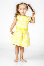 OKAIDI - שמלה פרחונית לילדות בצבע צהוב - MASHBIR//365