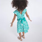 OKAIDI - שמלה פרחונית לילדות בצבע ירוק - MASHBIR//365 - 4