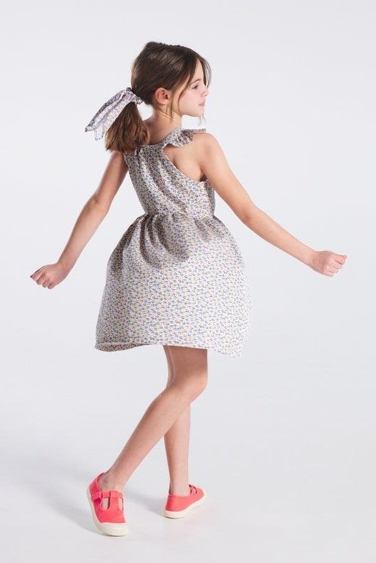 OKAIDI - שמלה פרחונית לילדות בצבע לבן - MASHBIR//365