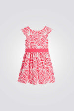 OKAIDI - שמלה פרחונית לילדות בצבע ורוד - MASHBIR//365