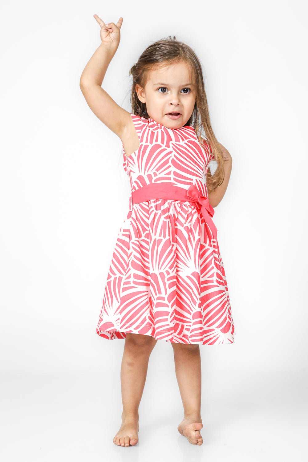 OKAIDI - שמלה פרחונית לילדות בצבע ורוד - MASHBIR//365