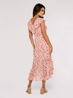 APRICOT - שמלה פרחונית מסולסלת בצבע ורוד - MASHBIR//365