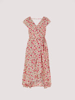 APRICOT - שמלה פרחונית מסולסלת בצבע ורוד - MASHBIR//365