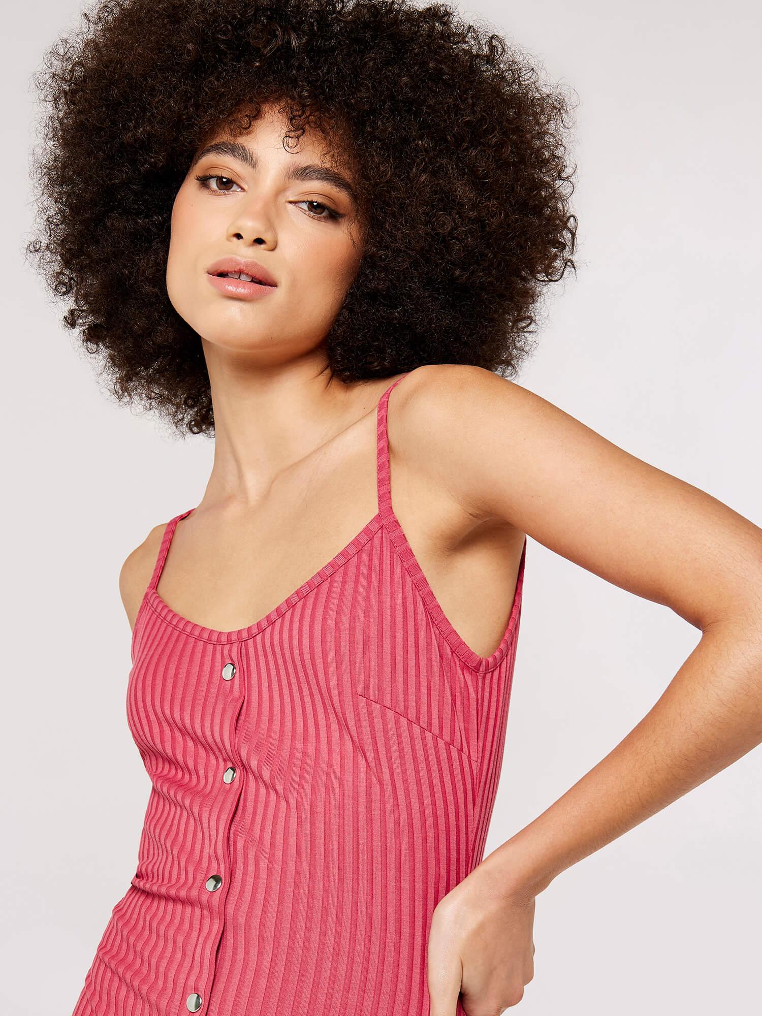 APRICOT - שמלה כפתורים ורודה - MASHBIR//365