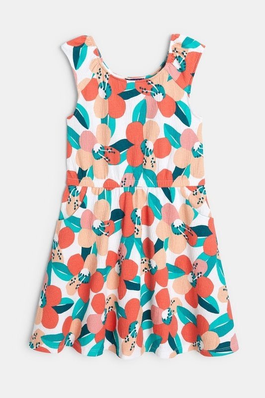 OKAIDI - שמלה הדפס פרחים לילדות - MASHBIR//365