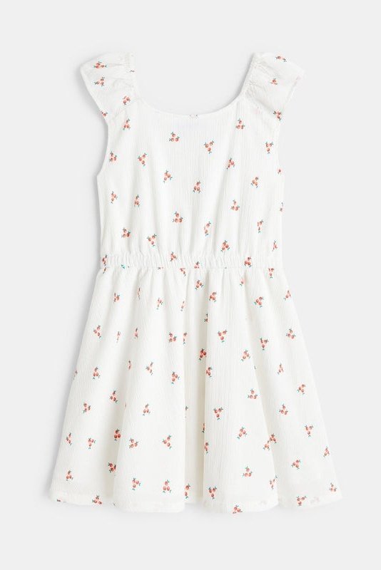 OKAIDI - שמלה הדפס פרחים לילות בצבע לבן - MASHBIR//365
