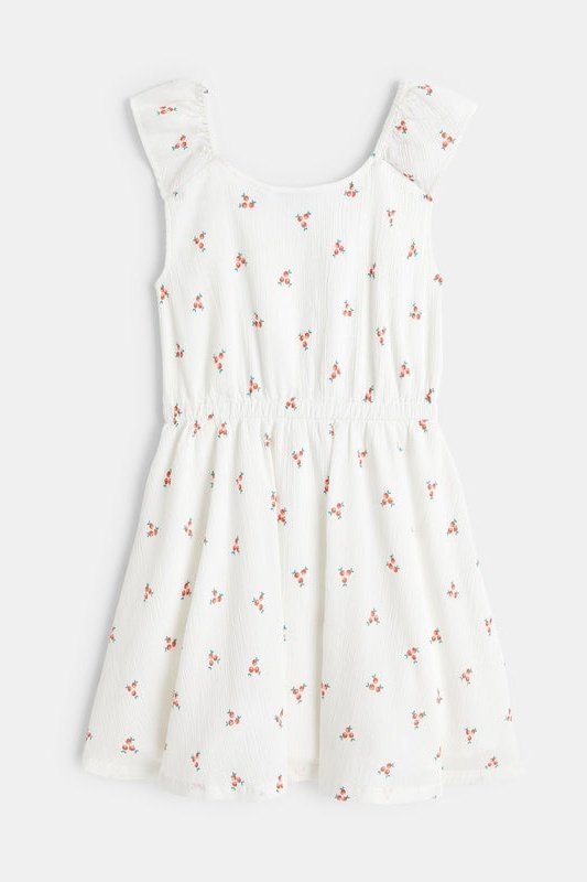 OKAIDI - שמלה הדפס פרחים לילות בצבע לבן - MASHBIR//365