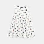 OBAIBI - שמלה לבנה בהדפס דגיגונים לתינוקות - MASHBIR//365