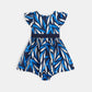 OBAIBI - שמלה לתינוקות עם הדפס פרחוני בצבע כחול - MASHBIR//365 - 2