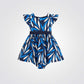 OBAIBI - שמלה לתינוקות עם הדפס פרחוני בצבע כחול - MASHBIR//365 - 1